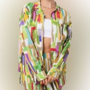 Vilagallo Woman’s Long Sleeve Silk Top   6 (USA) 38 (EU)